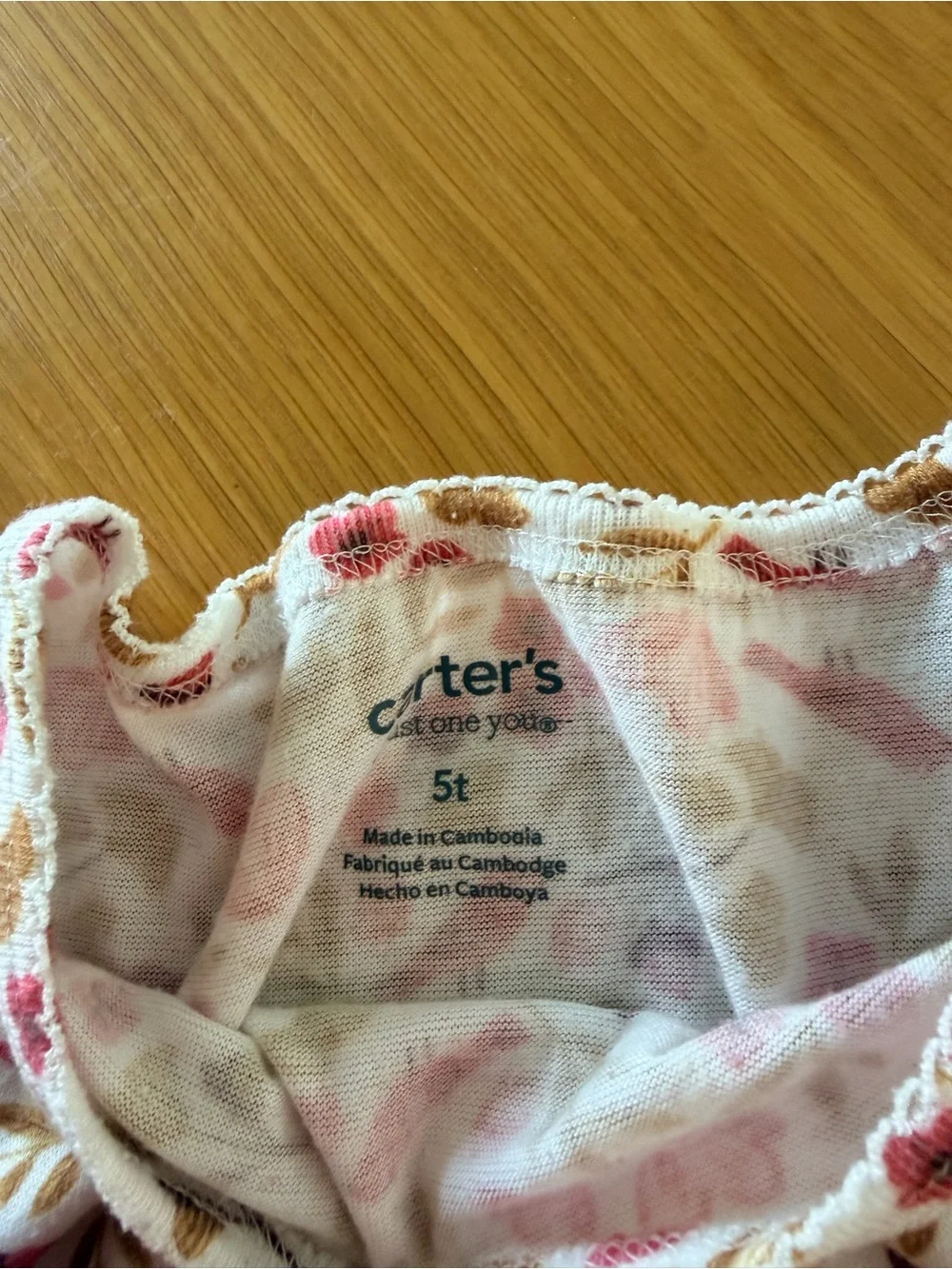 Girls 5T carters pajama nightie